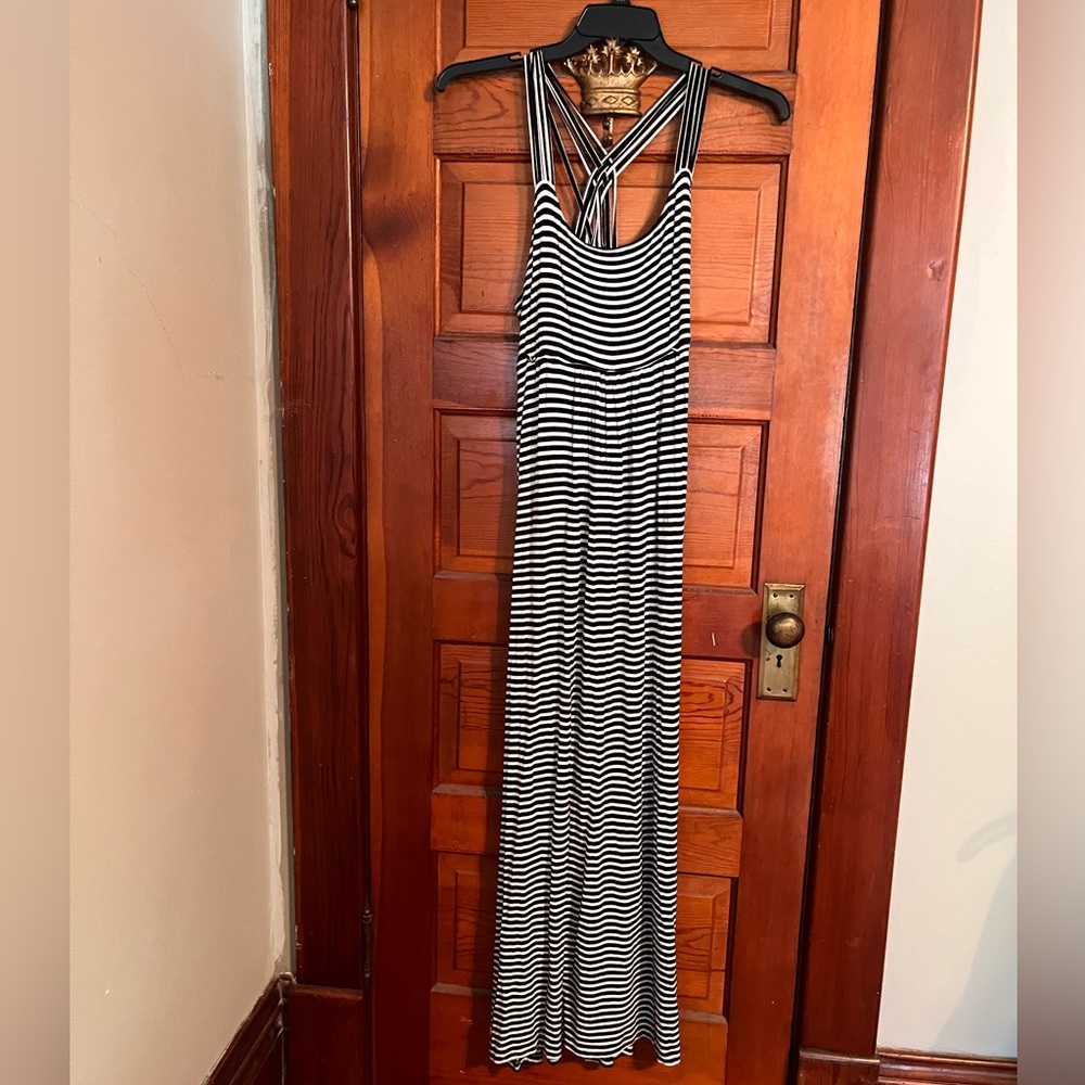 Maxi dress size 12 Calvin Klein stripe summer